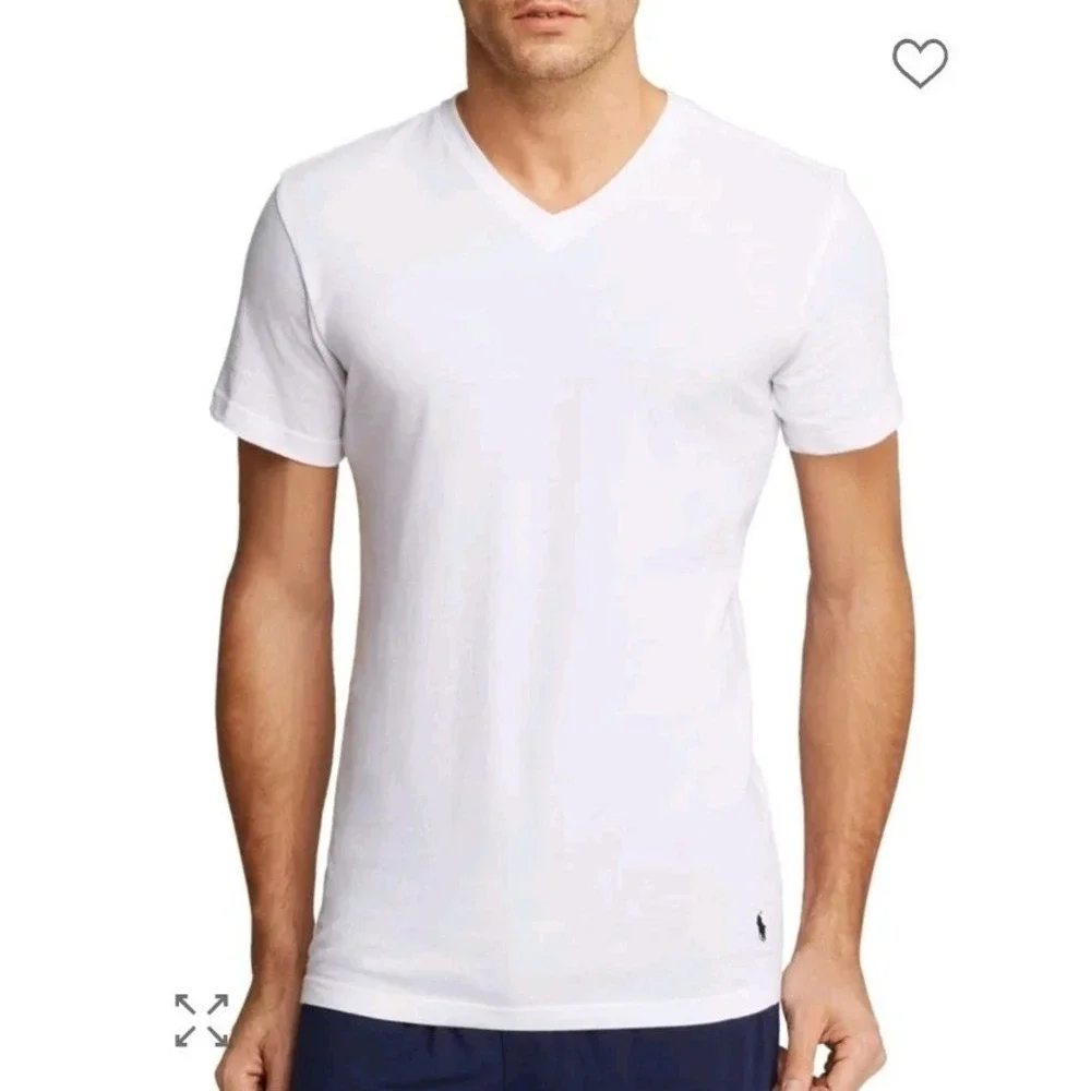 NWOT Polo Ralph Lauren Men's Stretch Cotton V-neck T-Shirt Slim Fit. Medium